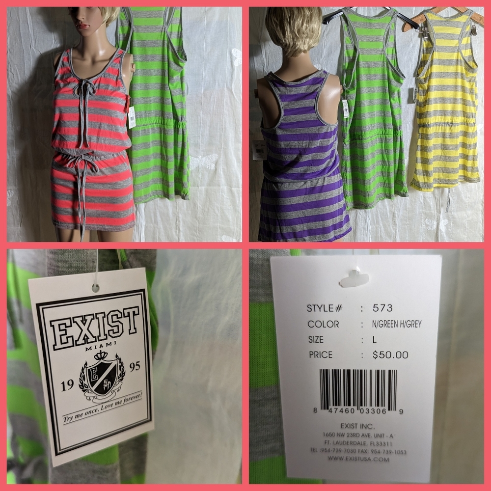 Exist Miami mini dress, tunic, coverup all sizes NEW, All Sizes Available
